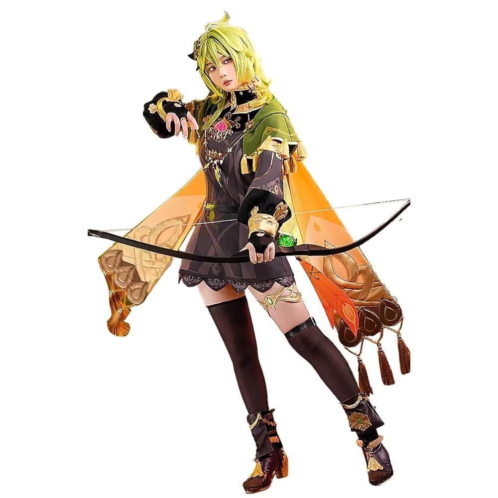 原神 コレイ コスプレ 衣装 フルセット Amazon.co.jp: [エルフ森林] 原神(Genshin) コレイ Collei 髪